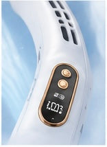 Přenosný dobíjecí ventilátor na krk s chlazením a LED displejem